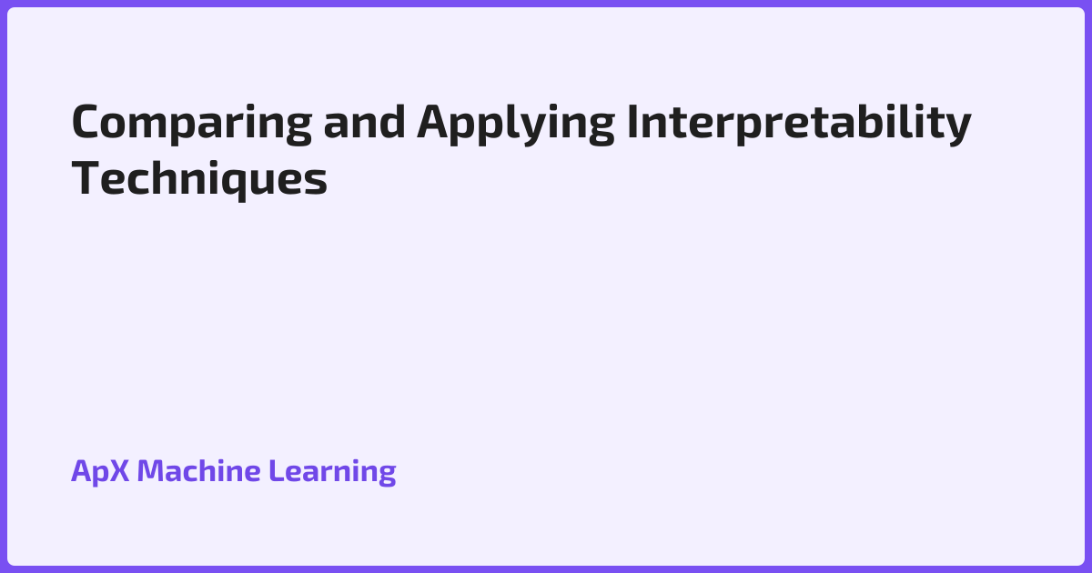 Quiz for Comparing and Applying Interpretability Techniques
