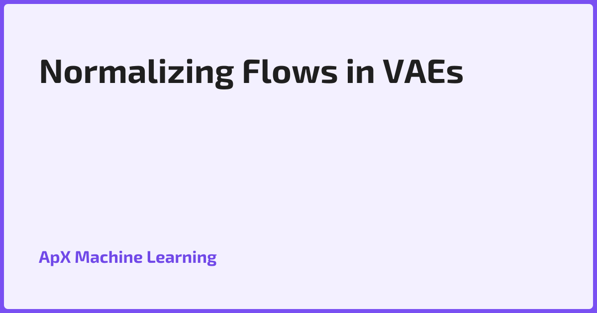 Normalizing Flows in VAEs